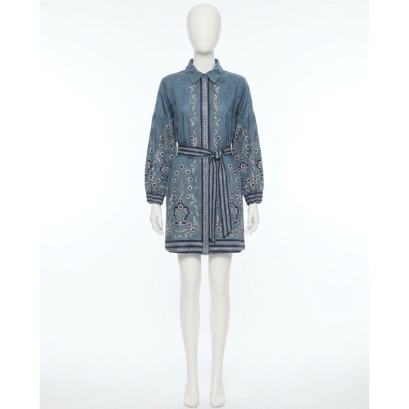 CLEOBELLA Dresses & Skirts - NEW CLEOBELLA anouk mini dress in cardamon blue